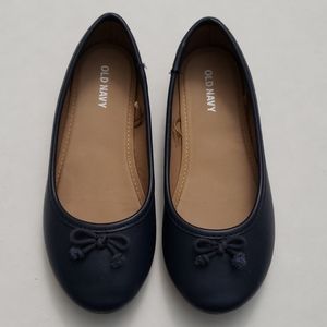 Old Navy girls flats, navy, size 1